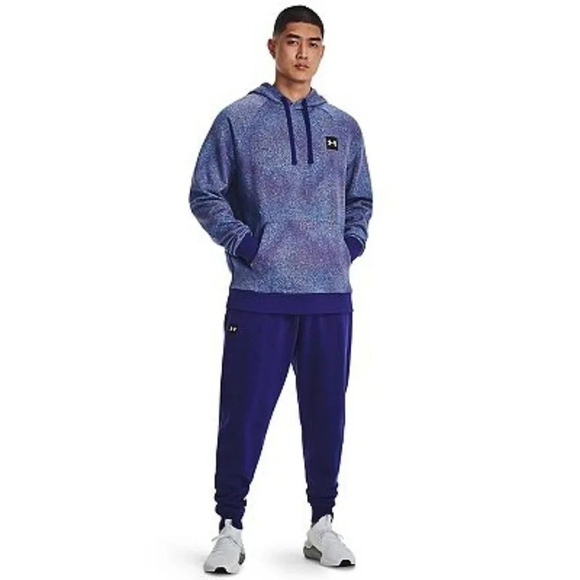 Under Armour Rival Fleece Printed Hoodie - Picture 1 of 4